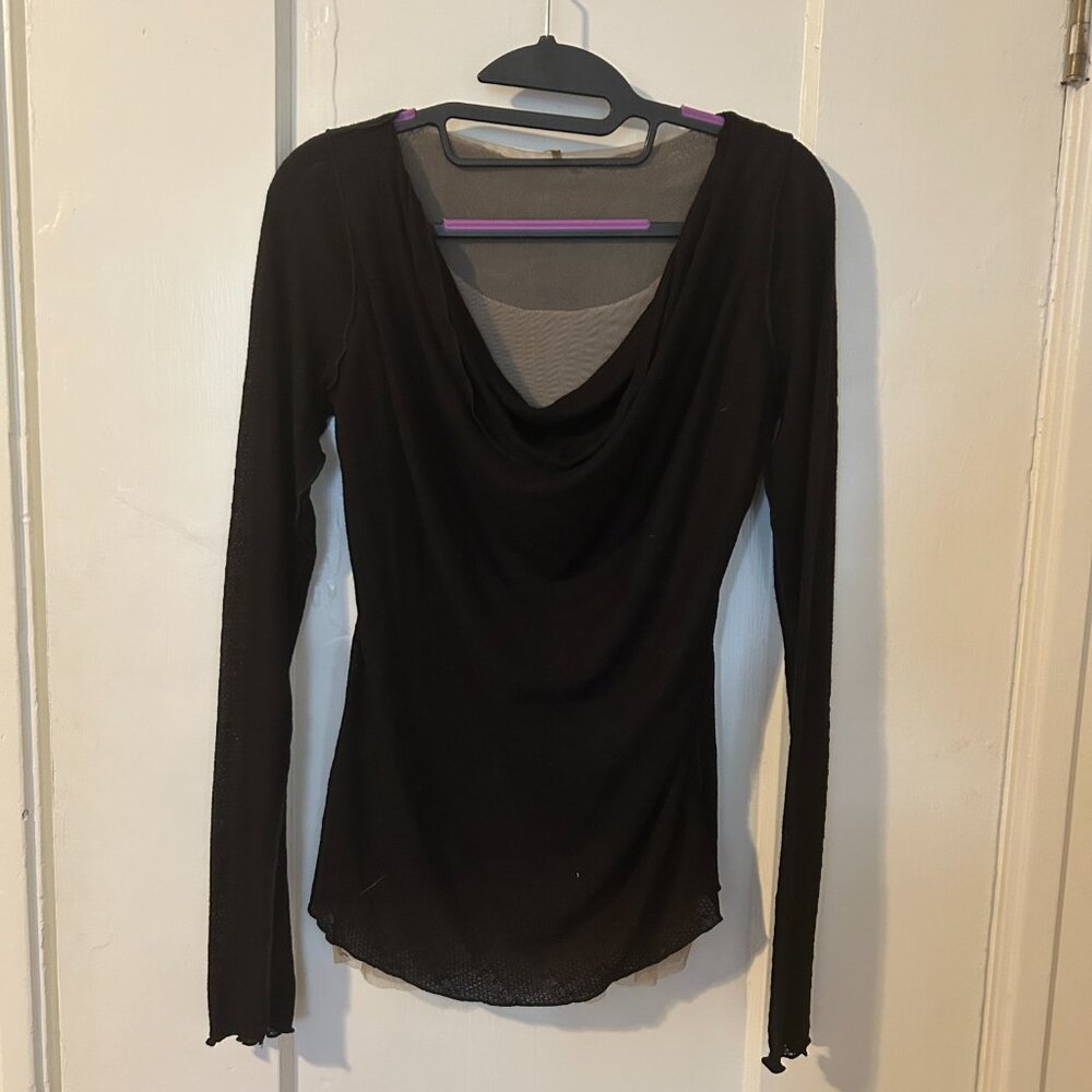 Pete Double Layer Mesh Knit Top - L - image 2